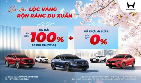 Ưu Đãi Xe Honda Tháng 3/2026: Lãi Suất 0% & Hỗ Trợ Lệ Phí Trước Bạ