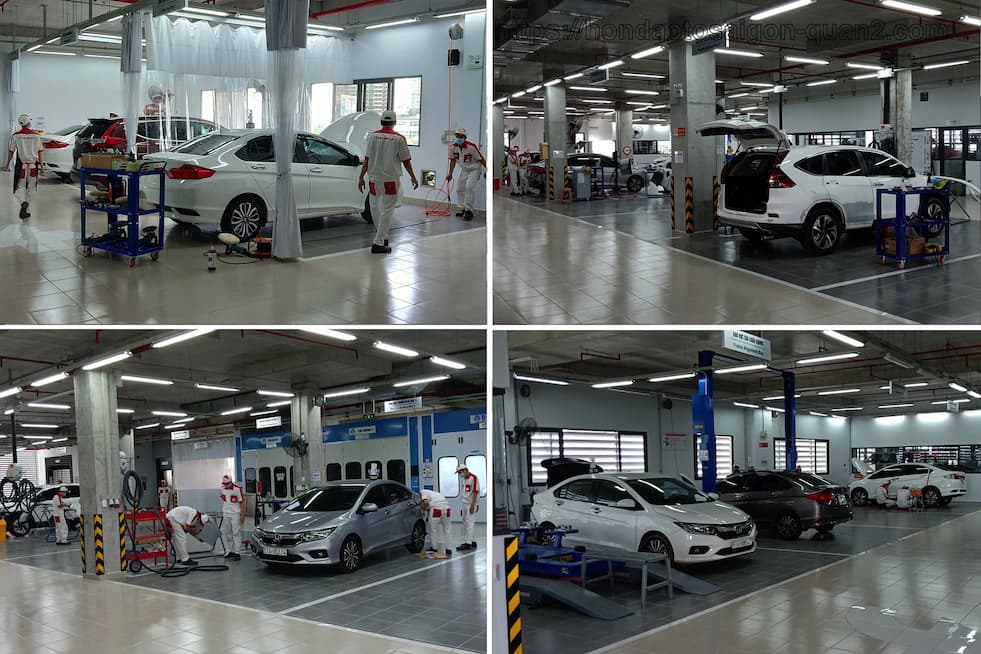 Dịch vụ Honda Ô Tô Quận 2 Ảnh xưởng Dịch vụ Honda Ô Tô Sài Gòn Quận 2