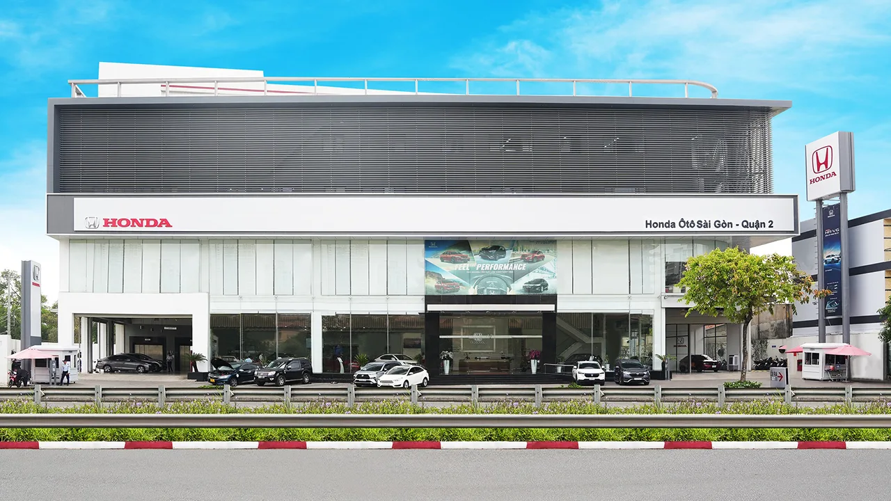 Mặt tiền showroom Honda Ô tô Sài Gòn – Quận 2