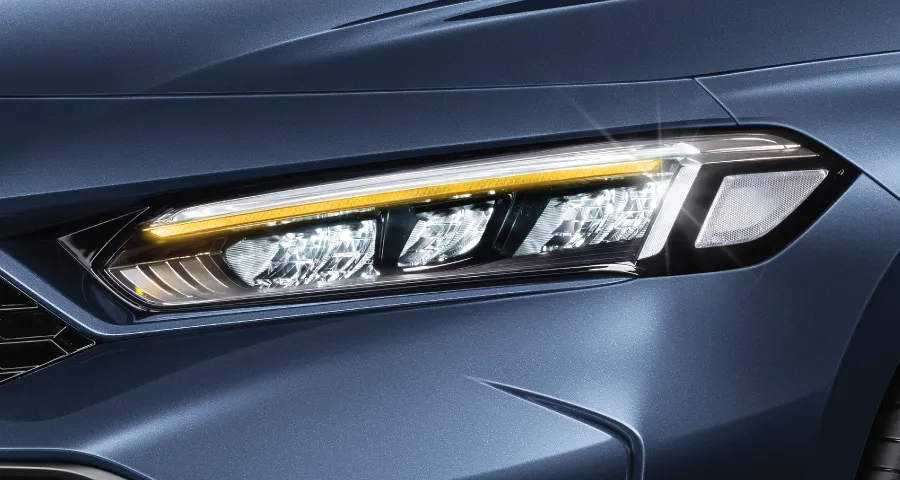 Honda CIVIC Cụm đèn pha Full LED sắc nét và dải đèn ban ngày DRL