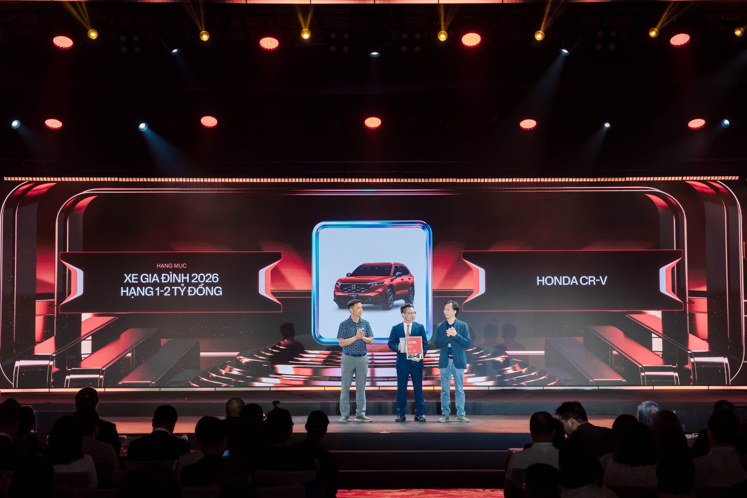 Lễ trao giải Better Choice Awards 2026, hạng mục Xe gia đình 2026 hạng 1-2 tỷ đồng cho Honda CR-V